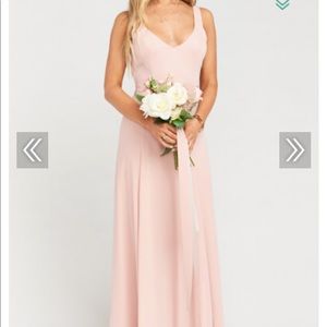 Show me your mumu Jenn maxi Dusty blush crisp